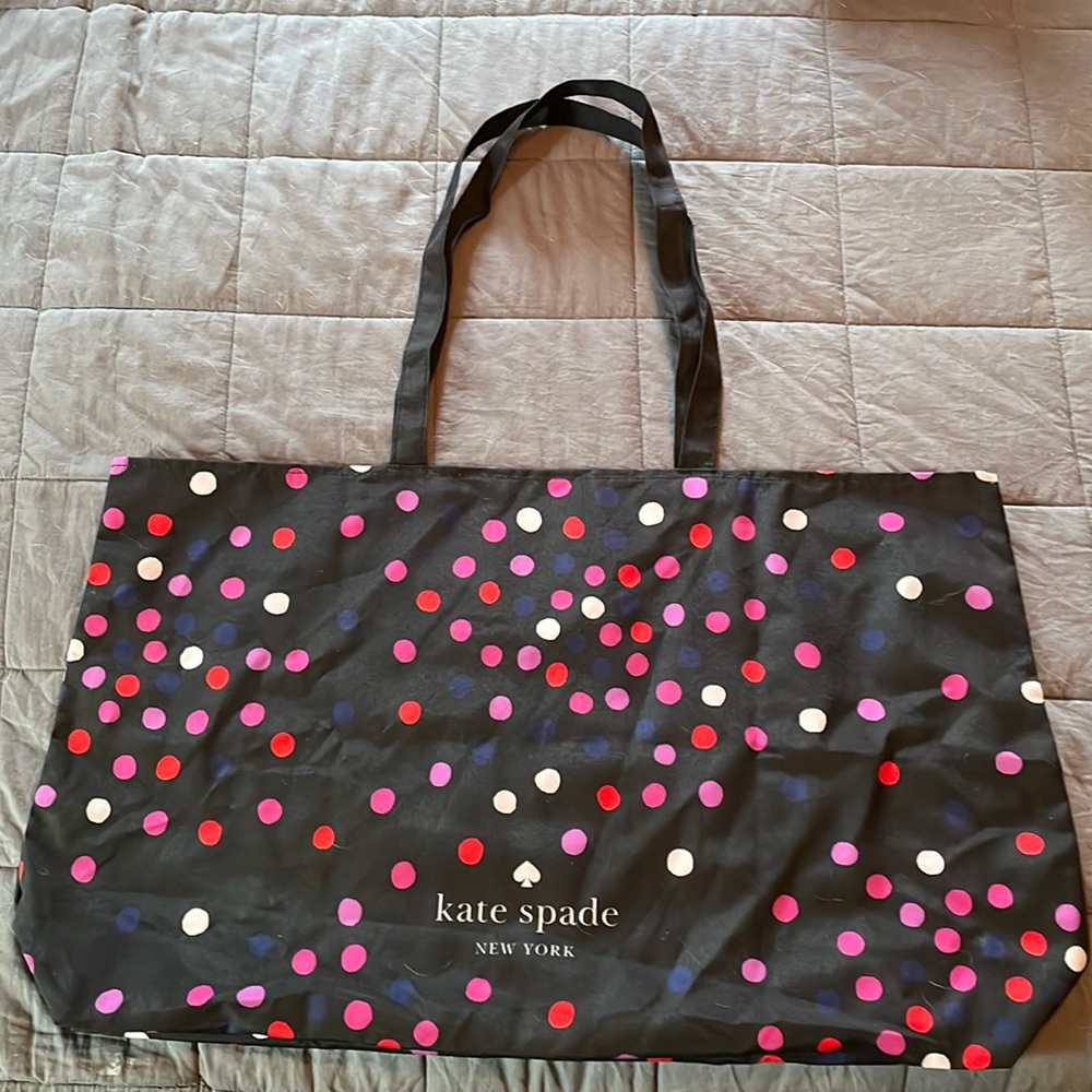 Brand new (no tags) Kate Spade polka dot tote bag black/pink/purple/white/blue